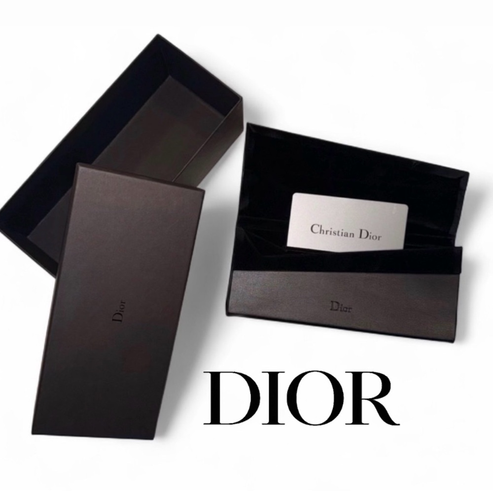 NEW Authentic DIOR Glasses Case & Black Gift Box